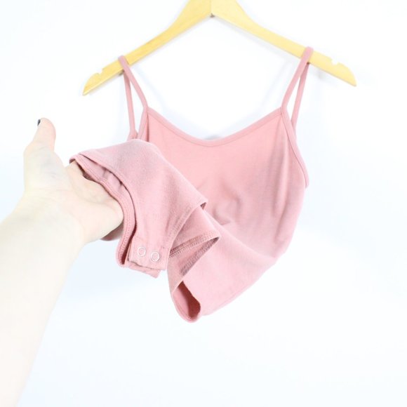 Urban Heritage Pink Spaghetti Strap Bodysuit - Picture 4 of 6